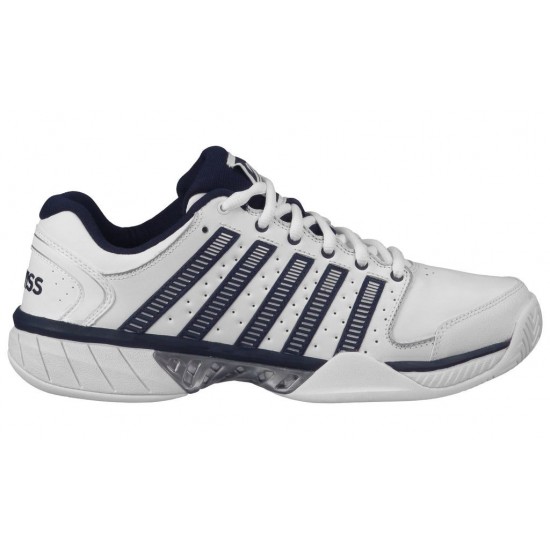 K-Swiss Hypercourt Express Leather White/Navy/Silver Men