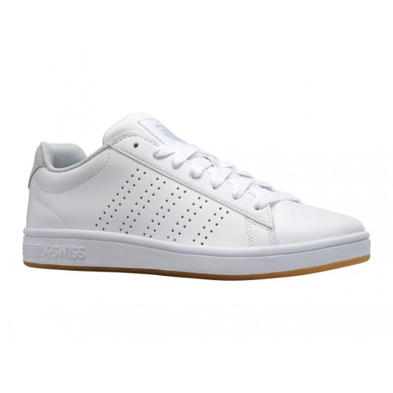 K-Swiss Court Casper White/Gray Violet/Gum Men