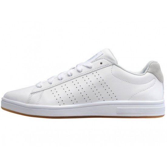 K-Swiss Court Casper White/Gray Violet/Gum Men