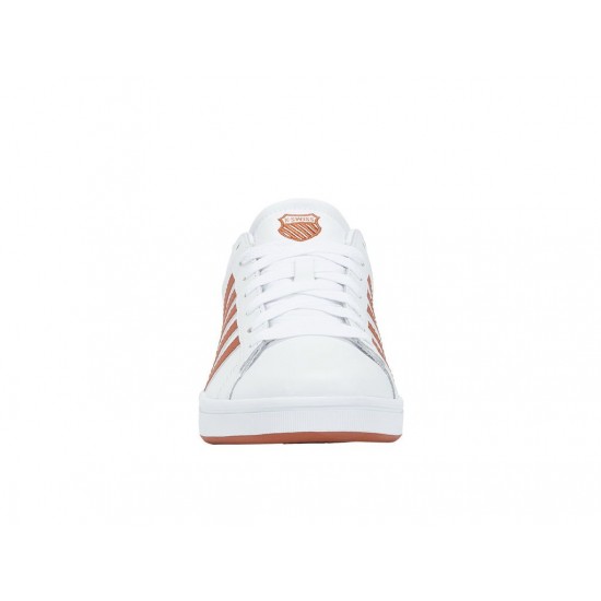 K-Swiss Court Winston White/Amber Brown Men