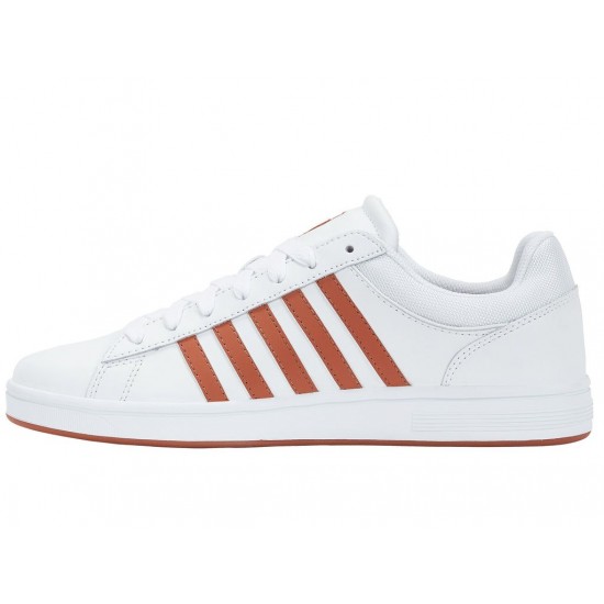 K-Swiss Court Winston White/Amber Brown Men