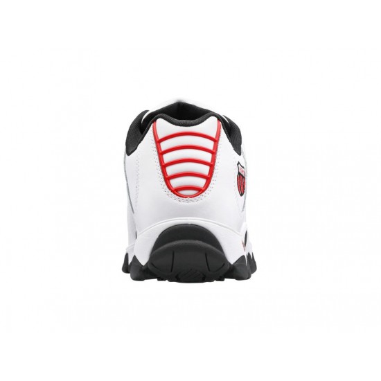 K-Swiss St329 White/Black/Mars Red Men