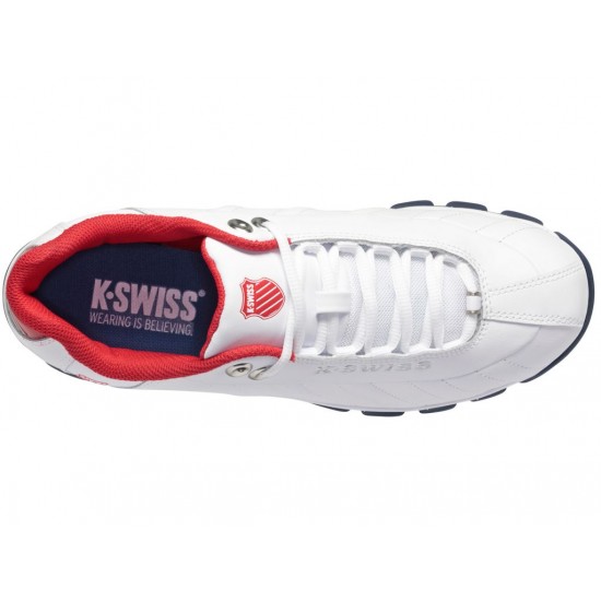 K-Swiss St329 White/Red/Navy/Gel Men