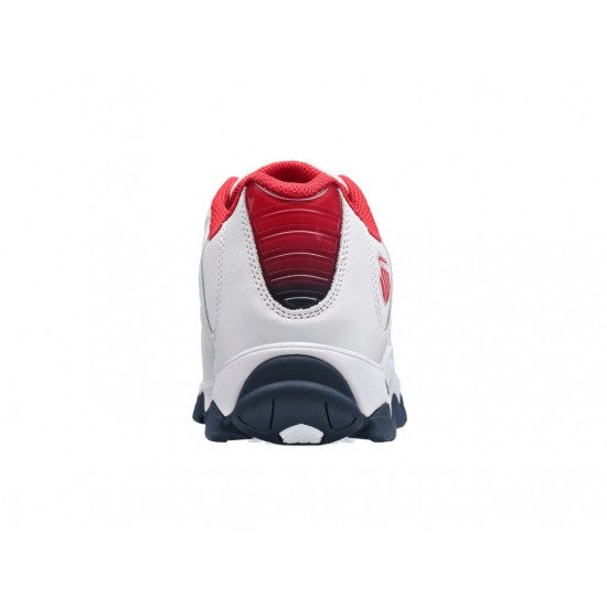 K-Swiss St329 White/Red/Navy/Gel Men