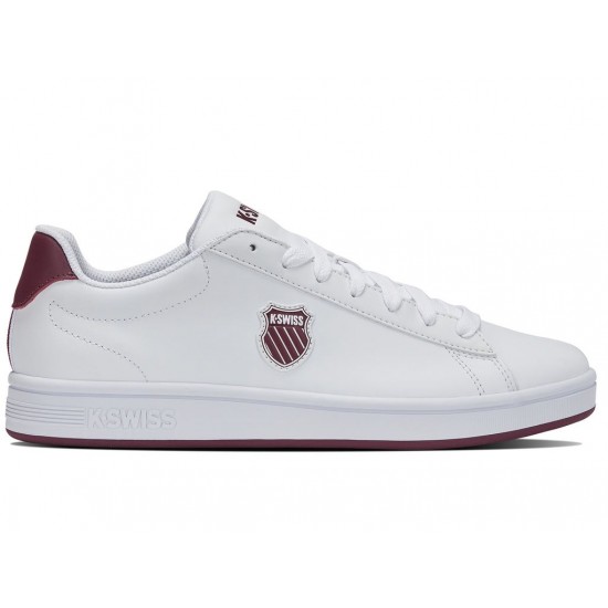 K-Swiss Court Shield White/Cordovan Men