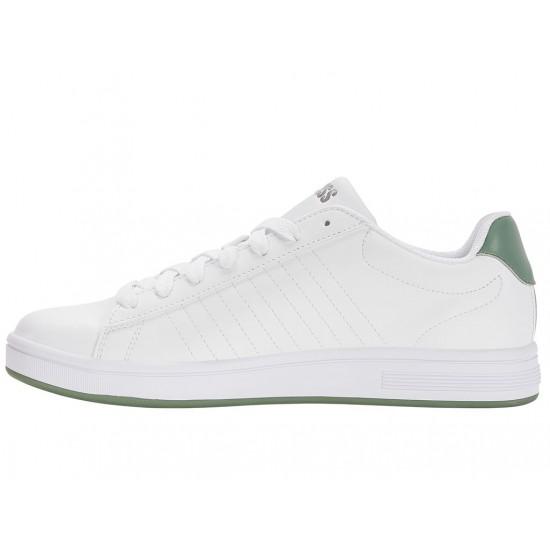 K-Swiss Court Shield White/Loden Frost/Neutral Gray Men