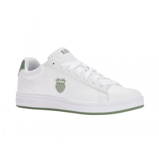 K-Swiss Court Shield White/Loden Frost/Neutral Gray Men