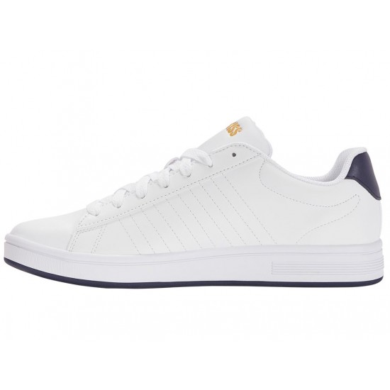 K-Swiss Court Shield White/Navy/Honey Gold Men