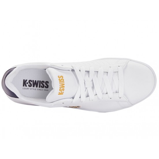 K-Swiss Court Shield White/Navy/Honey Gold Men