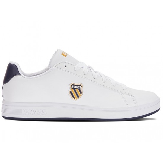 K-Swiss Court Shield White/Navy/Honey Gold Men