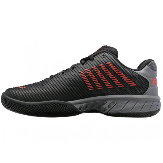 K-Swiss Hypercourt Express 2 Jet Black/Steel Gray/Spicy Orange Men