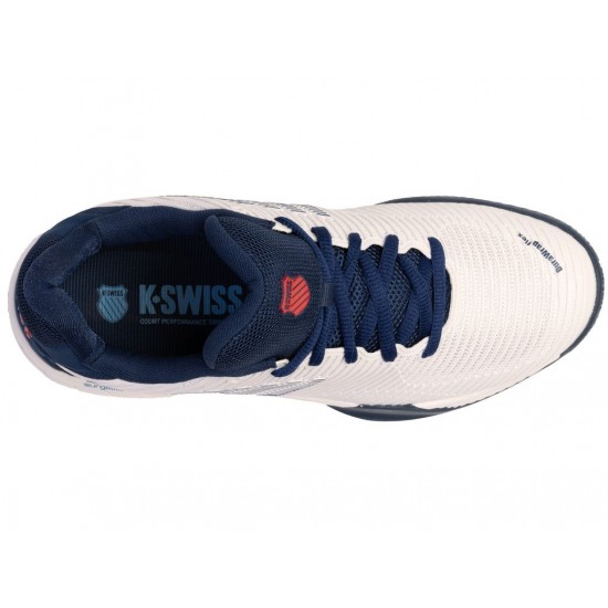 K-Swiss Hypercourt Express 2 Blanc De Blanc/Blue Opal/Lollipop Men