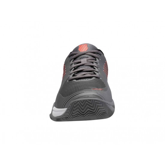 K-Swiss Hypercourt Express 2 Hb Steel Gray/Jet Black/Spicy Orange Men