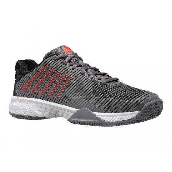 K-Swiss Hypercourt Express 2 Hb Steel Gray/Jet Black/Spicy Orange Men