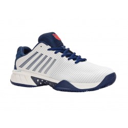 K-Swiss Hypercourt Express 2 Hb Clay Court Blanc De Blanc/Blue Opal /Lollipop Men