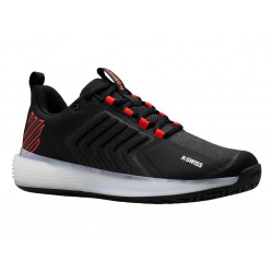 K-Swiss Ultrashot 3 Black/White/Poppy Red Men