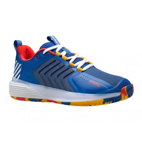 K-Swiss Ultrashot 3 Classic Blue/Berry Red/Lemon Chrome Men