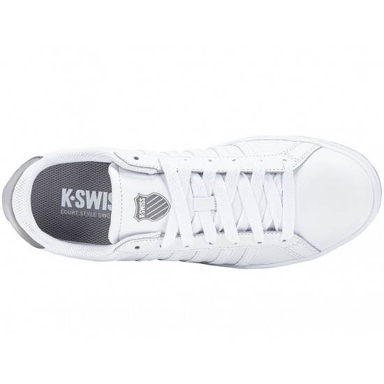 K-Swiss Court Tiebreak White/Frost Gray Men