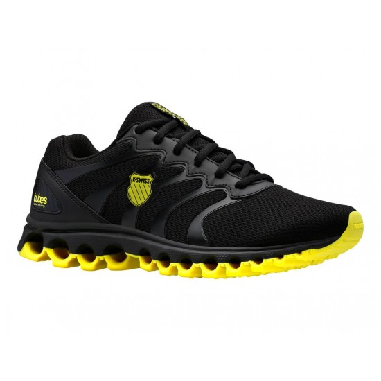 K-Swiss Tubes 200 Black/Optic Yellow Men