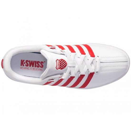 K-Swiss Classic Vn White/Mars Red/Mars Red Men