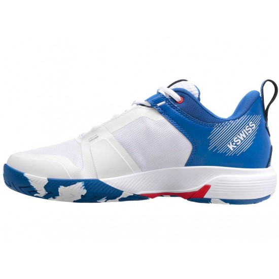 K-Swiss Ultrashot Team White/Classic Blue/Berry Red Men