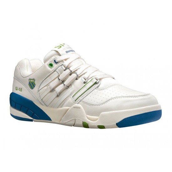 K-Swiss Si-18 Premier Snow White/Vallarta Blue/Foliage Men