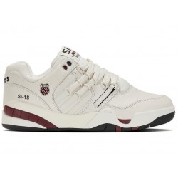 K-Swiss Si-18 Premier Snow White/Windsor Wine/Black Men