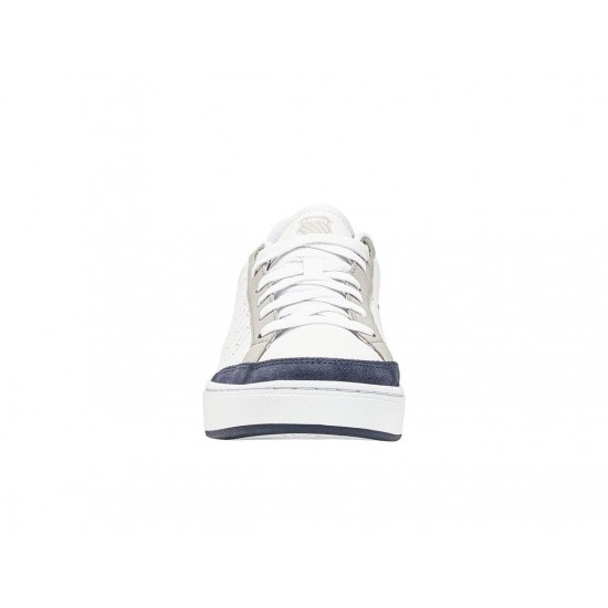 K-Swiss Court Block White/Navy/Gray Men