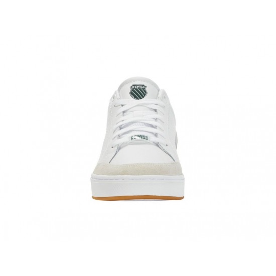 K-Swiss Court Block White/Posy Green/Gum Men