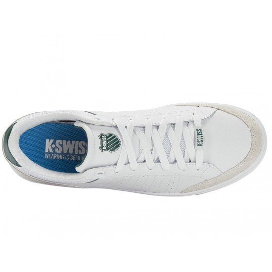 K-Swiss Court Block White/Posy Green/Gum Men