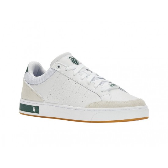 K-Swiss Court Block White/Posy Green/Gum Men