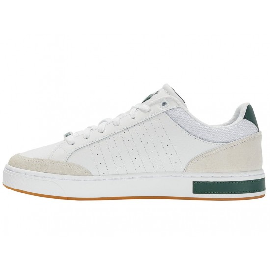 K-Swiss Court Block White/Posy Green/Gum Men