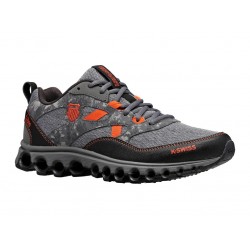 K-Swiss Tubes Trail 200 Steel Gray/Jet Black/Red Orange Men