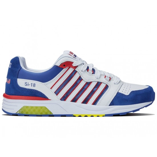 K-Swiss Si-18 Rannell White/Blue/Red/Sulphur Men