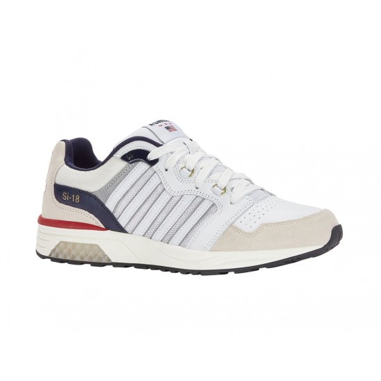 K-Swiss Si-18 Rannell Suede Usa Vintage Wht/Peacot/Samba Men