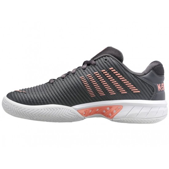 K-Swiss Hypercourt Express 2 Asphalt/White/Peach Amber Women