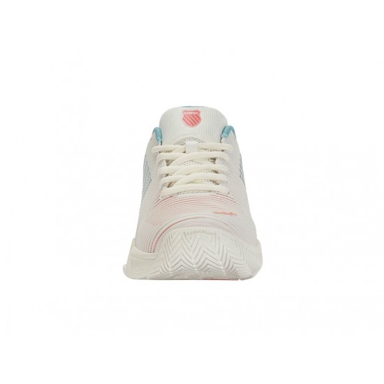 K-Swiss Hypercourt Express 2 Blanc De Blanc/Nile Blue/Desert Flower Women