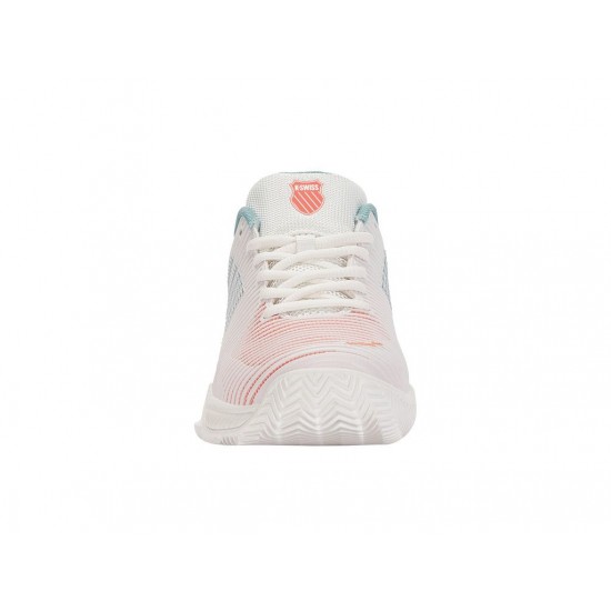 K-Swiss Hypercourt Express 2 Hb Clay Court Blanc De Blanc/Nile Blue/Desert Flower Women