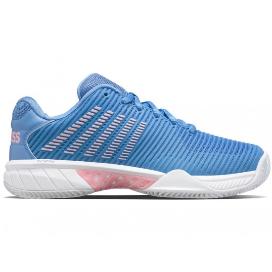 K-Swiss Hypercourt Express 2 Hb Clay Court Silver Lake Blue/White/Orchid Pink Women