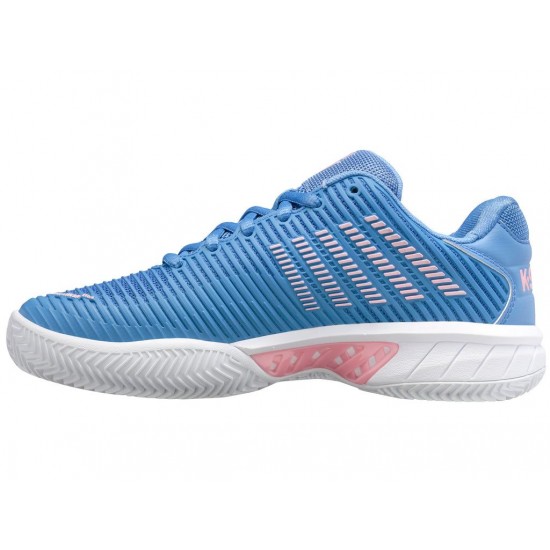 K-Swiss Hypercourt Express 2 Hb Clay Court Silver Lake Blue/White/Orchid Pink Women