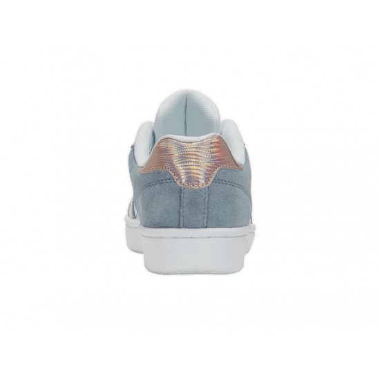 K-Swiss Court Palisades White/Ashley Blue/Iridescent Women