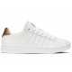 K-Swiss Court Tiebreak White/Gold Panther Women