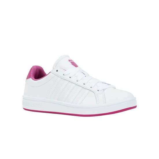 K-Swiss Court Tiebreak White/Festival Fucshia Women