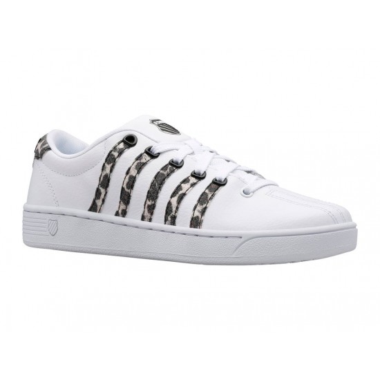 K-Swiss Court Pro Curves White/Metallic Leopard Women