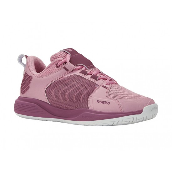 K-Swiss Ultrashot Team Cameo Pink/Grape Nectar/White Women