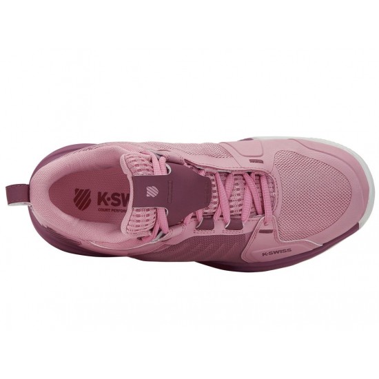 K-Swiss Ultrashot Team Cameo Pink/Grape Nectar/White Women