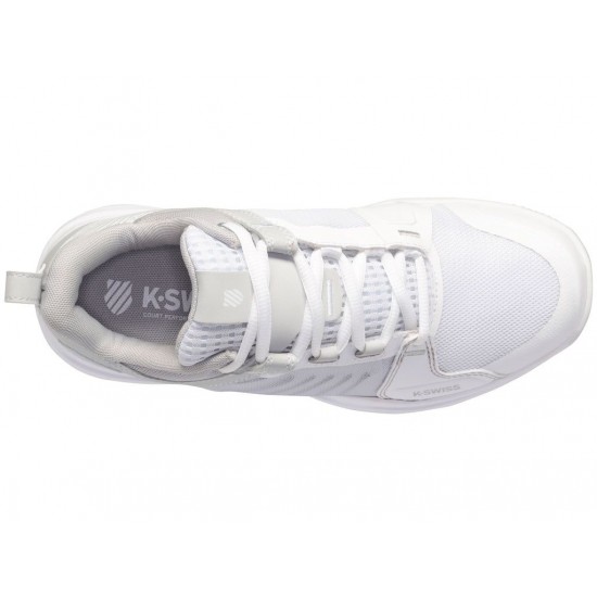 K-Swiss Ultrashot Team White/Lunar Rock/Silver Women