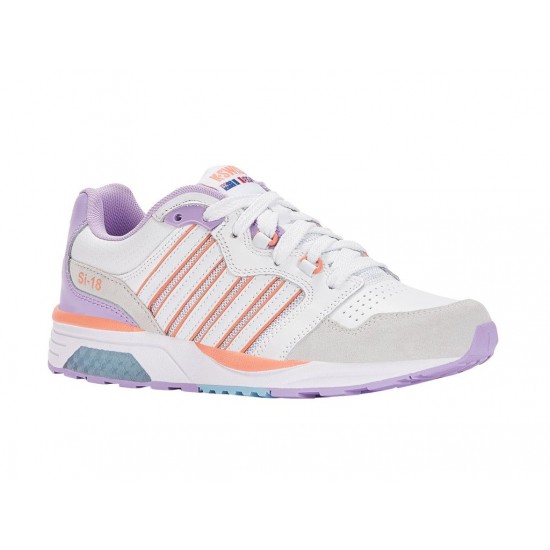 K-Swiss Si-18 Rannell White/Purple Rose/Canyon Sunset Women