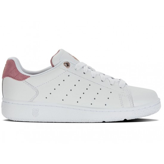 K-Swiss Classic Pf White/Foxglove/Rose Gold Women