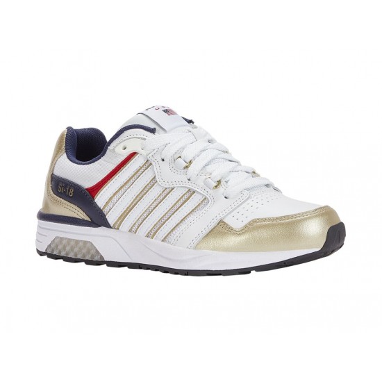 K-Swiss Si-18 Rannell Usa Wht/Gold/Peacot Women